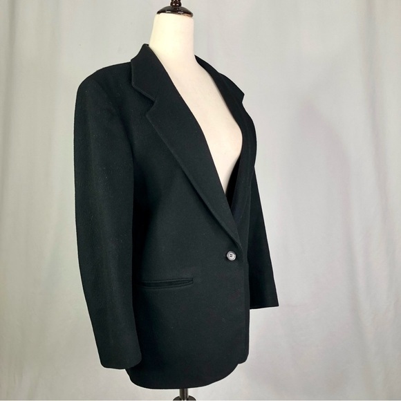 VINTAGE L.L. Bean black blazer sport coat made in USA 4P - Picture 10 of 10